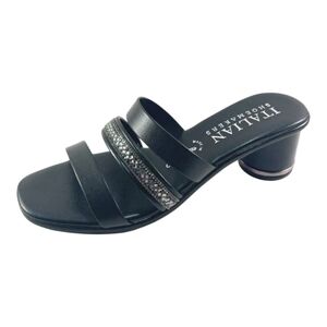 Italian Shoemakers Yasenia Embellished Low Heel Slip On Sandal